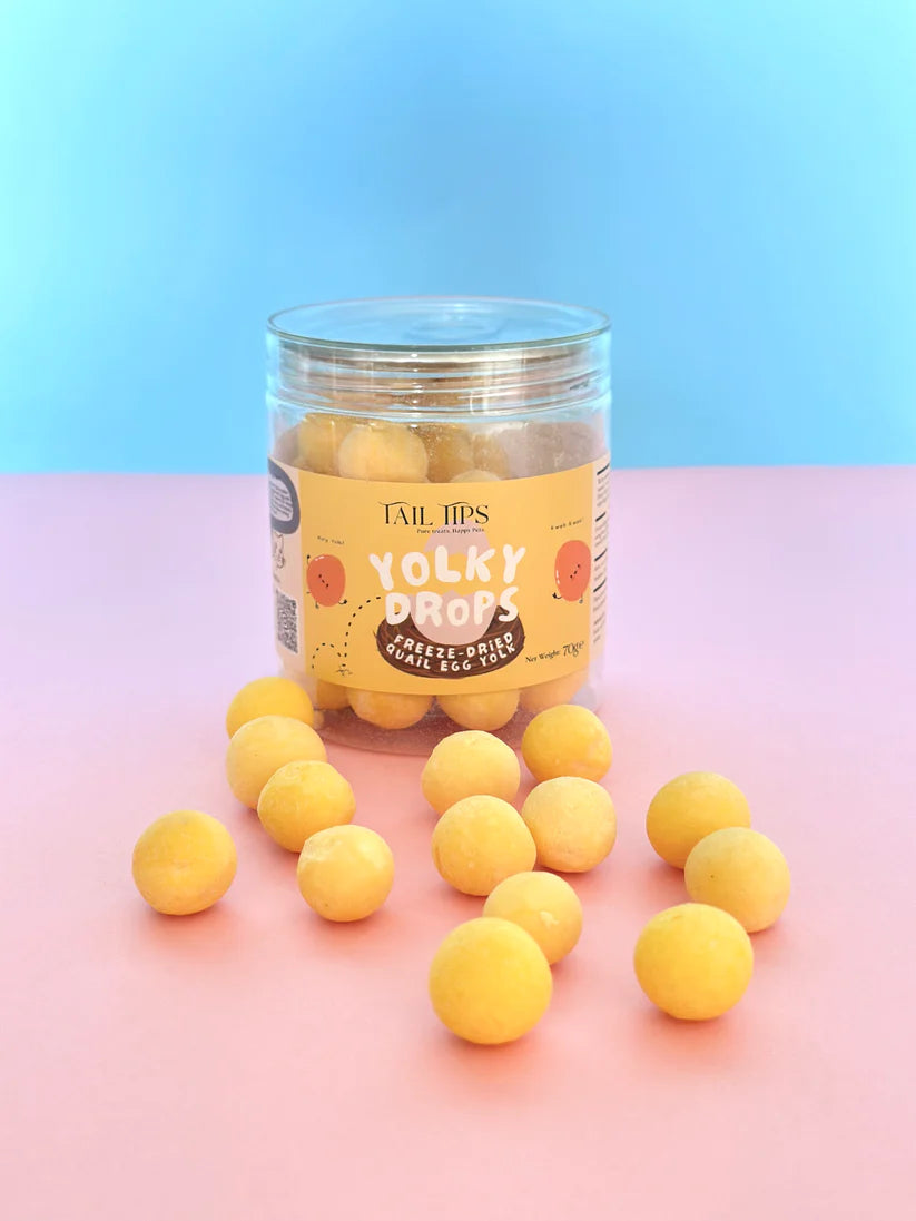 Yolky Drops - 100% Freeze-Dried Quail Egg Yolk Treats