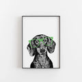 Dachshund Dog Print