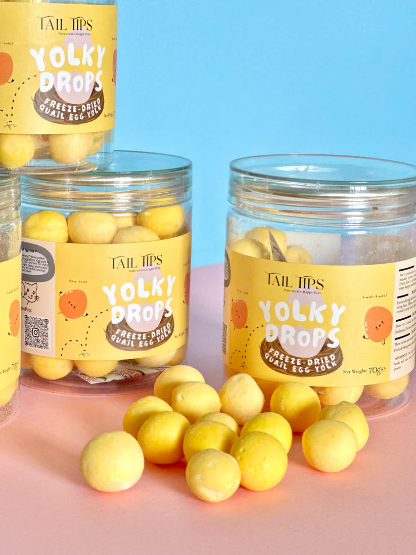 Yolky Drops - 100% Freeze-Dried Quail Egg Yolk Treats