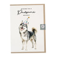 Pawsome Husky Birthday Card