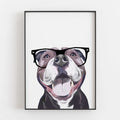 Staffy Dog Print