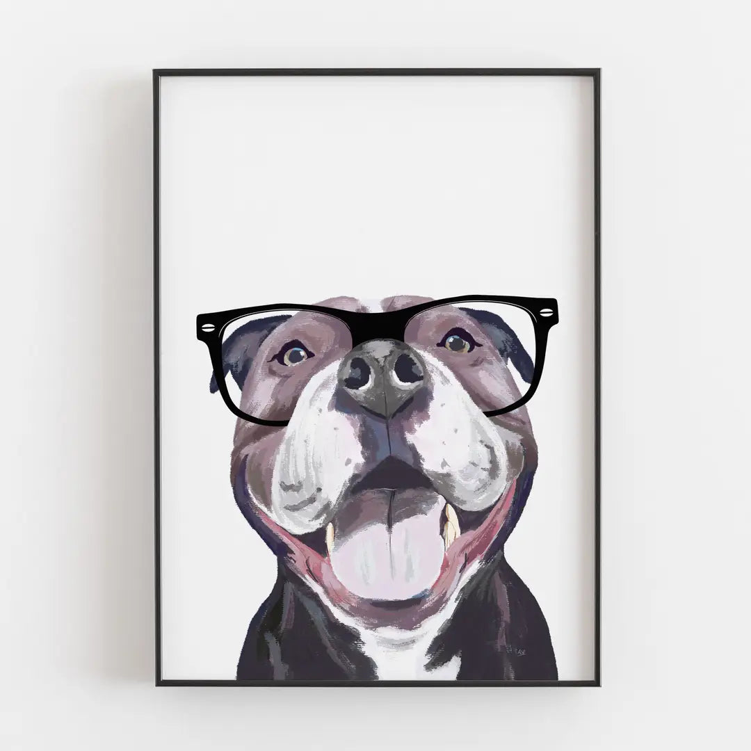 Staffy Dog Print
