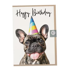 French Bulldog birthday card