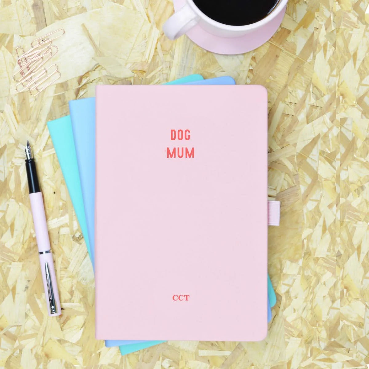 Dog Mum Pink & Red Notebook