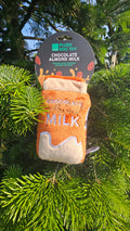 Chocolate almond milkdog toy