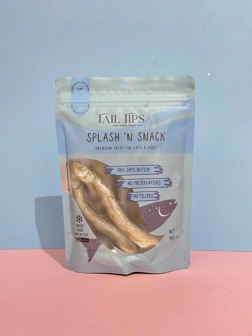 Splash N' Snack - 100% Freeze-Dried Capelin Treats